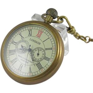 VIGOROSO Reloj de bolsillo para hombre estilo vintage de_1