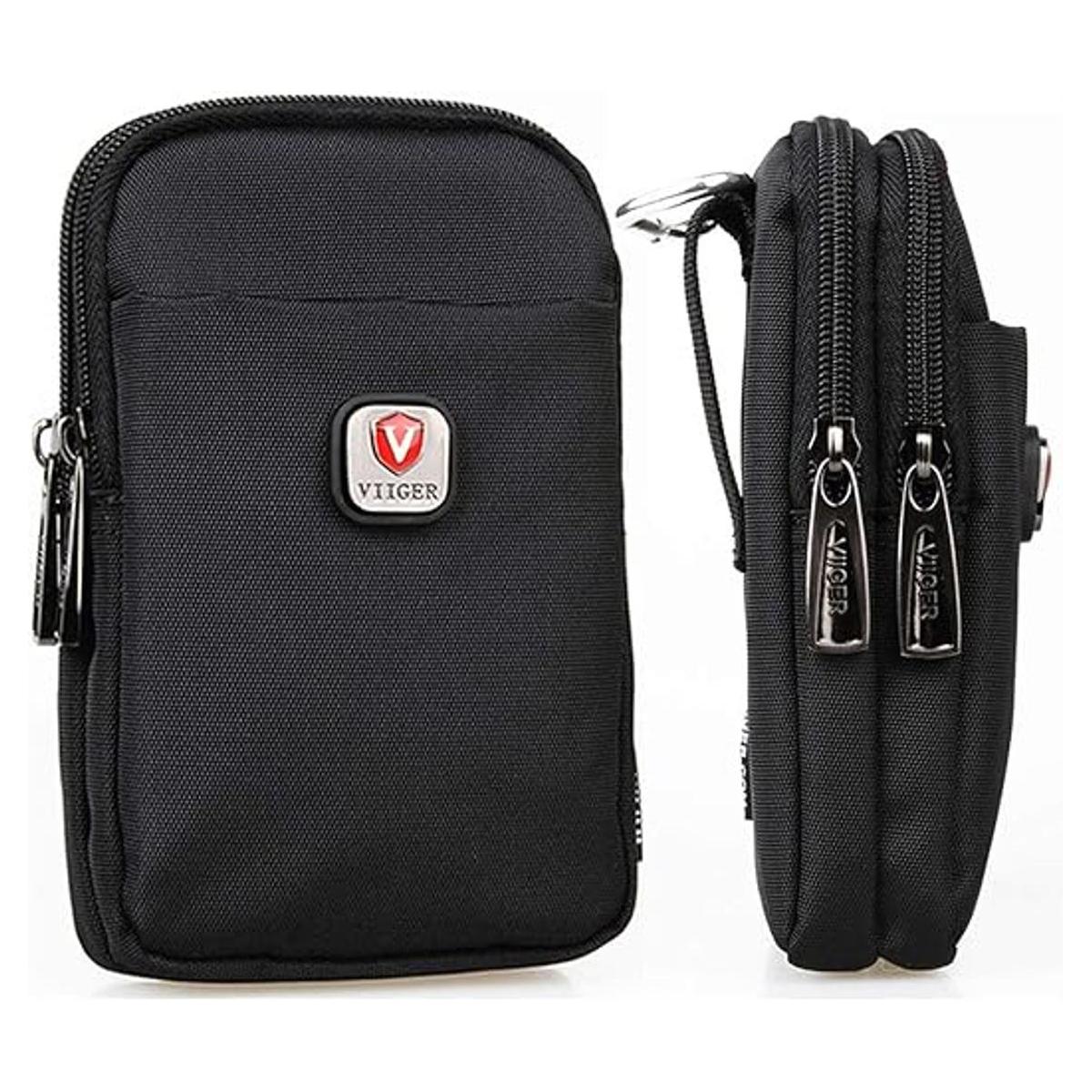 VIIGER Funda versátil de nailon doble para teléfono