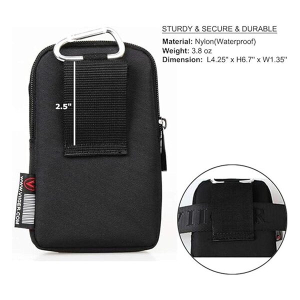VIIGER Funda versátil de nailon doble para teléfono_3