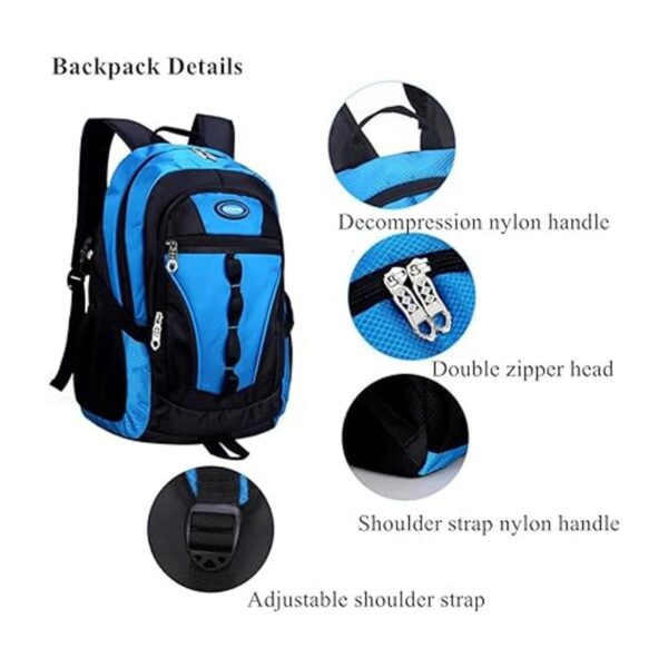 Mochila escolar deportiva para niños con bloqueo de color_4