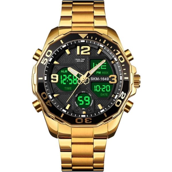 VIGOROSO Reloj de pulsera para hombre color dorado_1