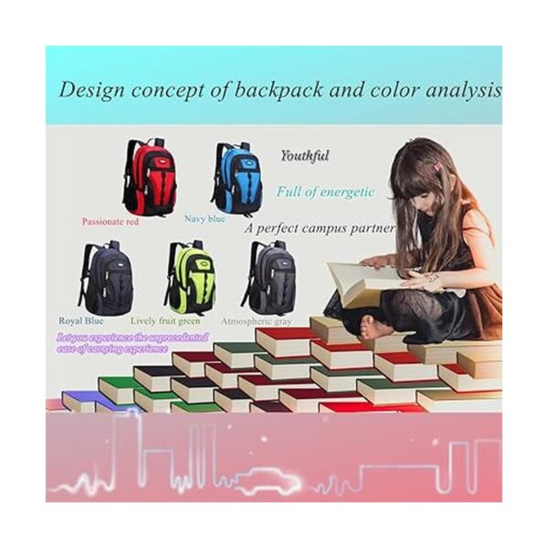 Mochila escolar deportiva para niños con bloqueo de color_2