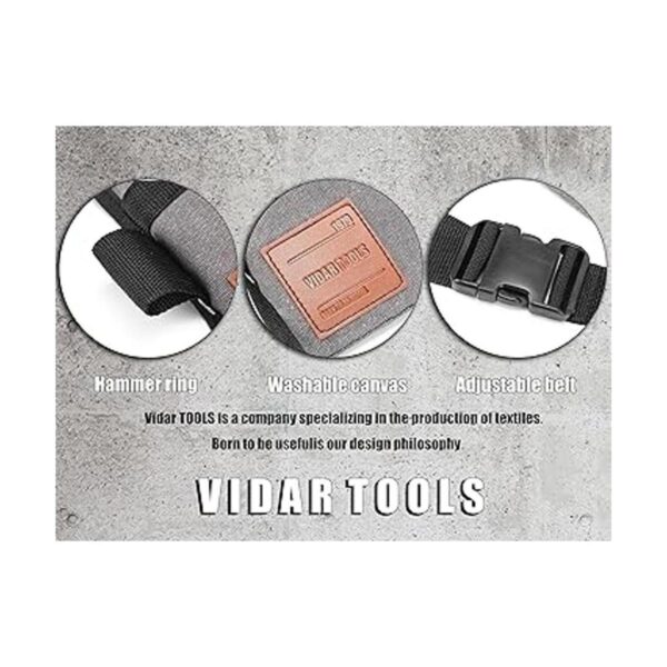 VIDAR TOOLS Bolsa de cinturón de herramientas de un solo_5