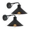 Paquete de 2 luces de pared para exteriores soporte de_1