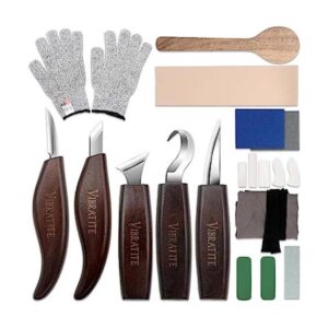VIBRATITE Juego de herramientas de tallado de madera kit_1
