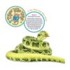 Gustavo The Green Anaconda Serpiente de peluche de 100_3