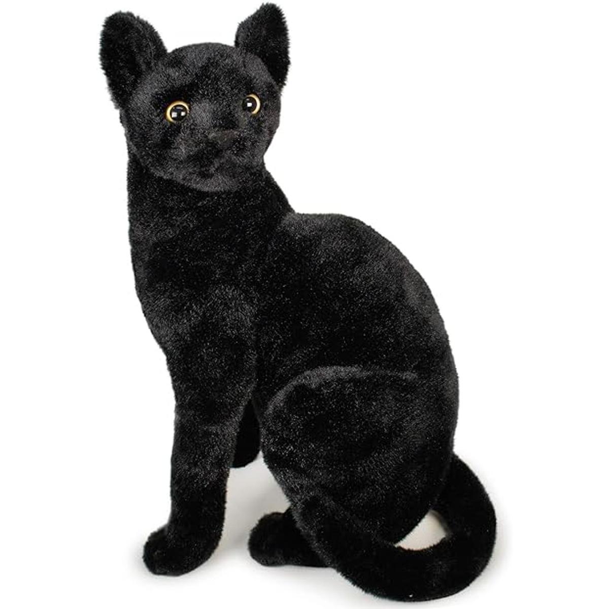 Boone The Black Cat Peluche de peluche de 13 pulgadas