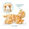 VIAHART Tamarr The Orange Tabby Cat Peluche de peluche_2