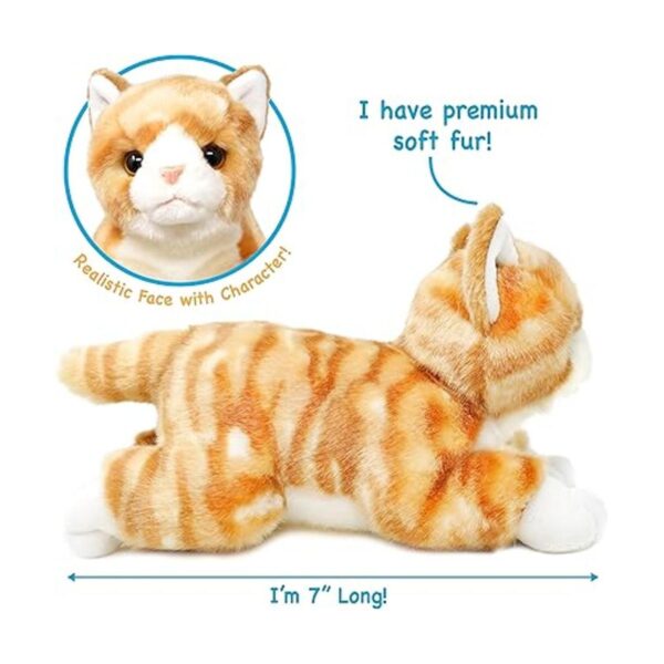 VIAHART Tamarr The Orange Tabby Cat Peluche de peluche_2