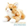 VIAHART Tamarr The Orange Tabby Cat Peluche de peluche_5