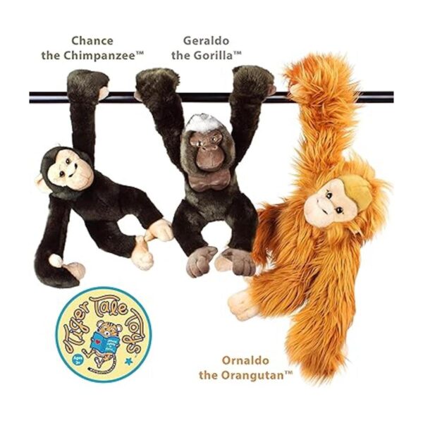 Geraldo The Gorilla Mono de peluche de 14 pulgadas con