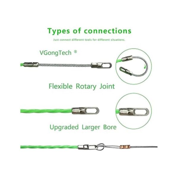 VGongTech Kit de extractor de cables de 65.6 ft 66 pies