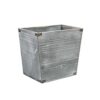 Cubo de basura de madera con antorcha estilo granja gris_1