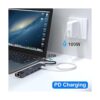 Hub USB C adaptador 7 en 1 tipo C con USB C a HDMI 4K_5