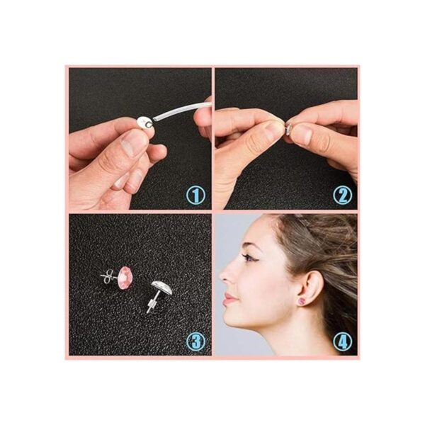 VERACT Postes y respaldos para aretes 2000 aretes