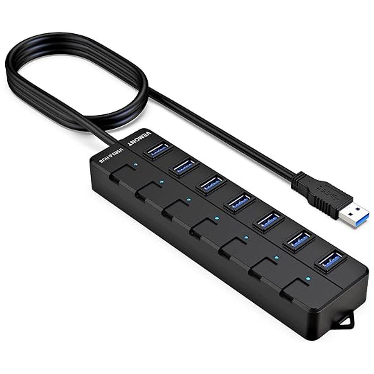 Concentrador USB concentrador USB de 7 puertos divisor
