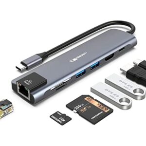 Hub USB C adaptador 7 en 1 tipo C con USB C a HDMI 4K_1