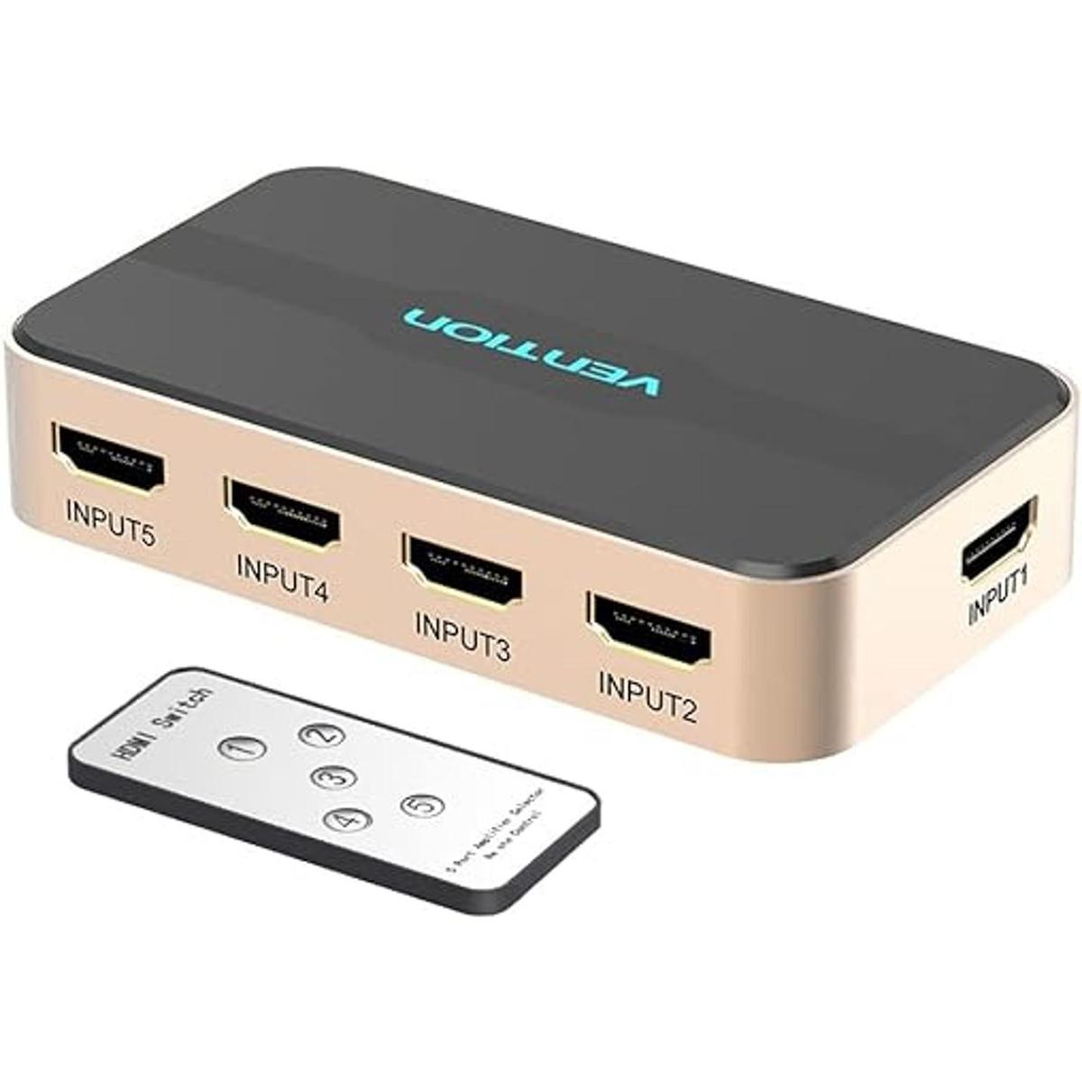 Divisor HDMI. Conmutador HDMI Vention 5x1 puertos HDMI 5