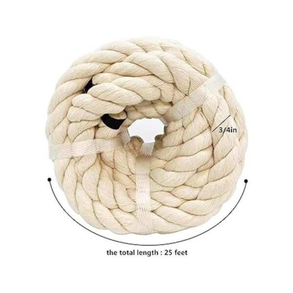Cuerda de algodón fuerte de 34 pulgadas x 25 pies cordón