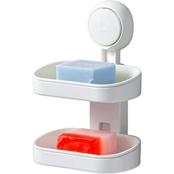 VELMADE Soporte doble para jabonera impermeable con_1