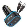 VELOGK Cargador de coche USB C de 115 W 3 puertos_1