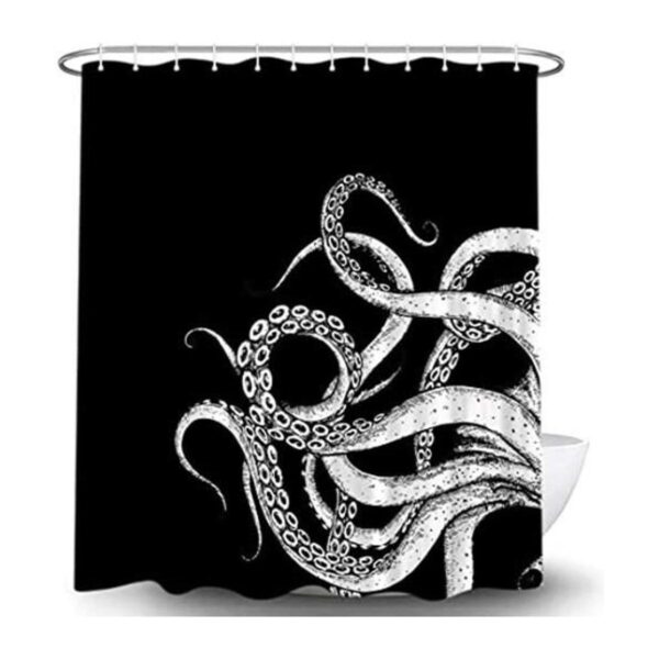 Juego de cortinas de ducha para baño con decoración de_1
