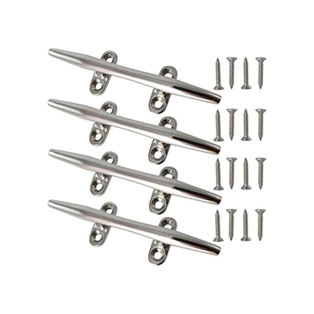 VEITHI 6 inch 316 Stainless Steel Boat Cleat Boat Cleats