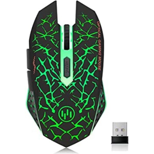 VEGCOO Ratón inalámbrico recargable C12 para juegos mouse