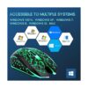 VEGCOO Ratón inalámbrico recargable C12 para juegos mouse