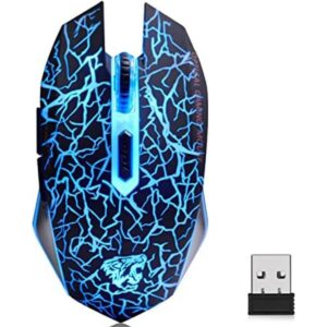 VEGCOO C10 Ratón inalámbrico para juegos recargable_1