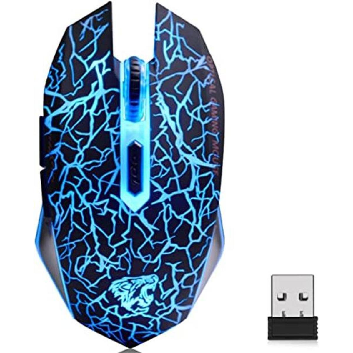 VEGCOO C10 Ratón inalámbrico para juegos recargable