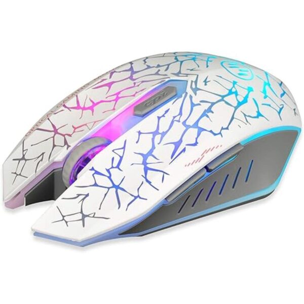 VEGCOO C12 Ratones de mouse inalámbricos recargables para_3