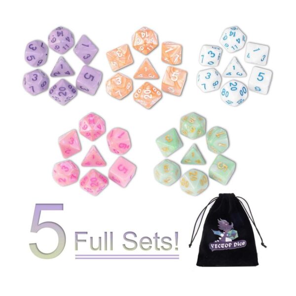 Dados DND juegos de 5 x 7 35 piezas de dados de_1