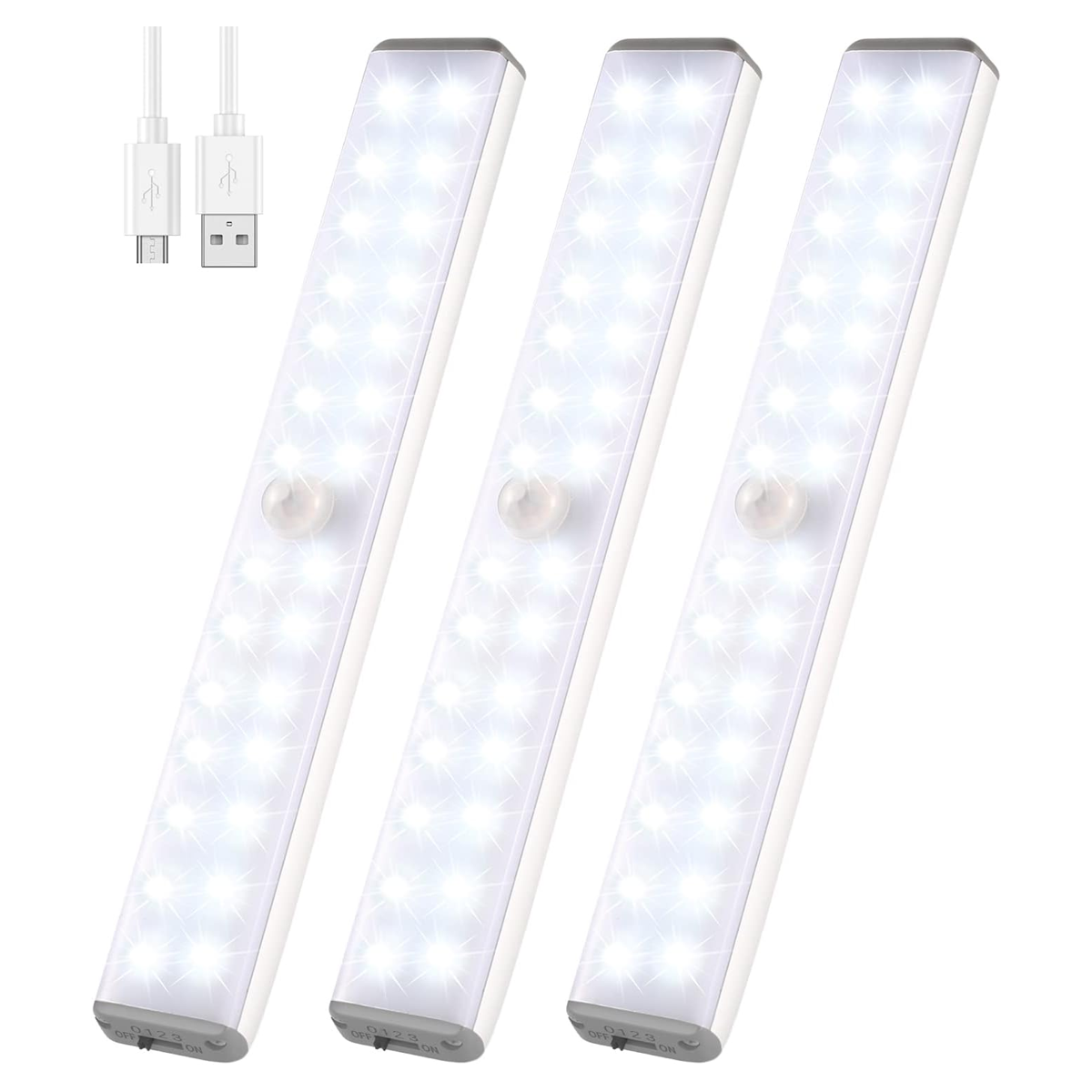 Luz LED de armario activada por movimiento 28 luces LED