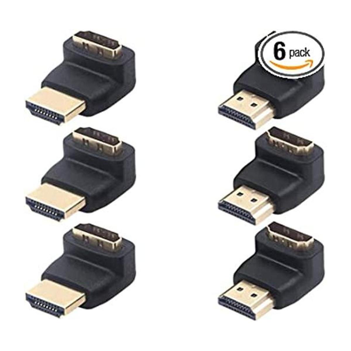 VCE Adaptador HDMI de 90 y 270 grados paquete de 6