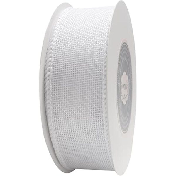 VATIN Cinta de arpillera blanca con alambre de 112