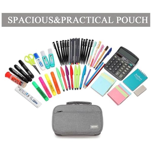VASCHY Estuche grande para lápices con compartimentos_6