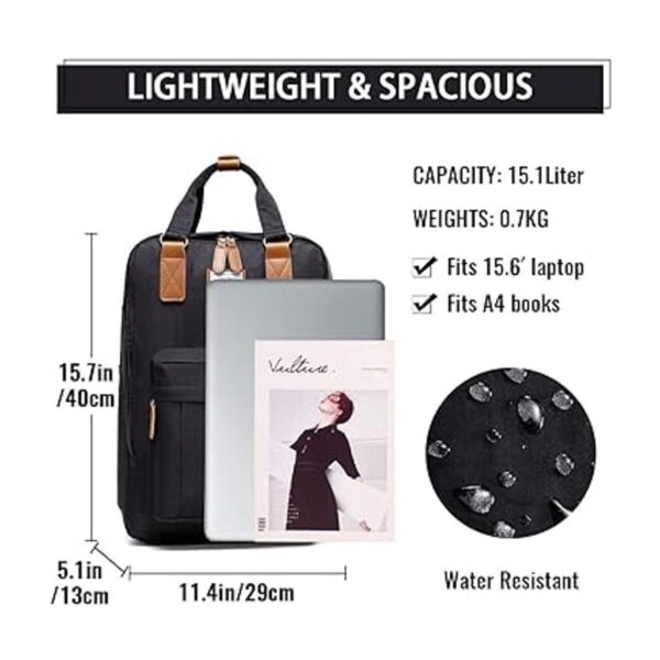 VASCHY Mochila para laptop para hombres y mujeres_2