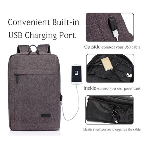 Mochila delgada para laptop de negocios para computadora