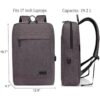 Mochila delgada para laptop de negocios para computadora