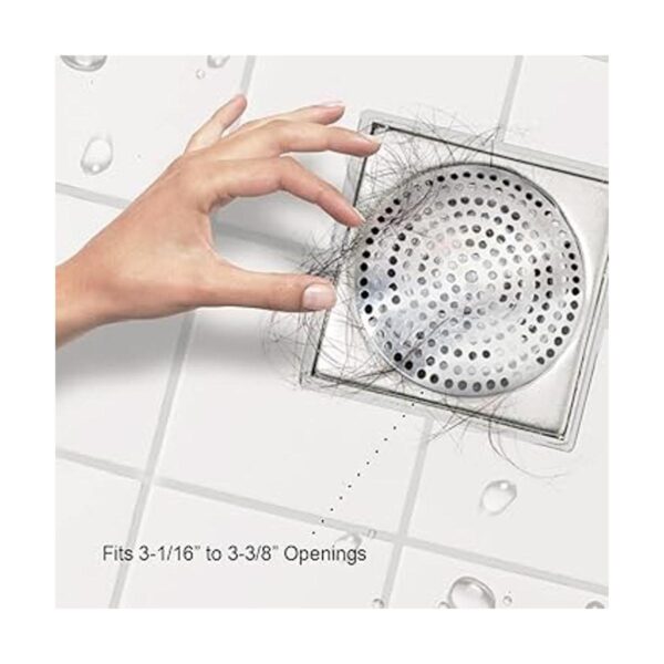 VARNAHOME Colador de baño de aluminio estilo clip_2