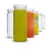 Juego de 6 botellas de agua de vidrio transparente con_1