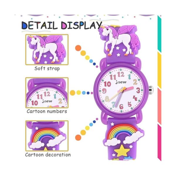 VAPCUFF Reloj para niñas Reloj impermeable de dibujos
