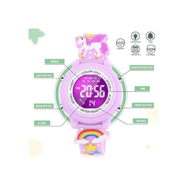 VAPCUFF Relojes impermeables de dibujos animados 3D con
