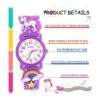 VAPCUFF Reloj para niñas Reloj impermeable de dibujos