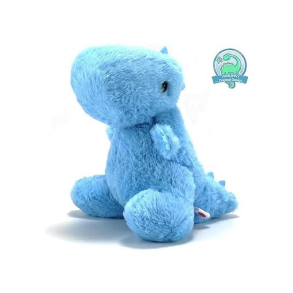 VANLINNY Peluche de dinosaurio azul juguete de peluche de