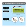 BT183482BT283482 2.4V 600mAh NiMH Batería de teléfono