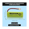 BT183482BT283482 2.4V 600mAh NiMH Batería de teléfono