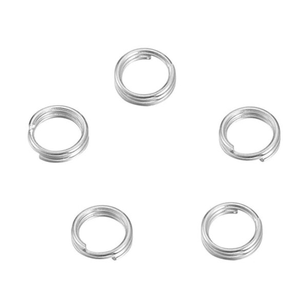 VALYRIA Conector de anillo de salto dividido de plata de_1