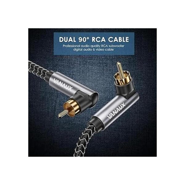 VANAUX Cable RCA de 90 grados cable RCA de ángulo recto_3